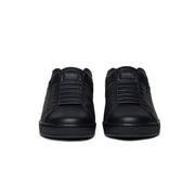 Women's Icon Black Logo Leather Sneakers