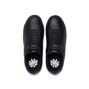 Women's Icon Black Logo Leather Sneakers