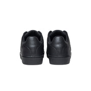 Women's Icon Black Logo Leather Sneakers