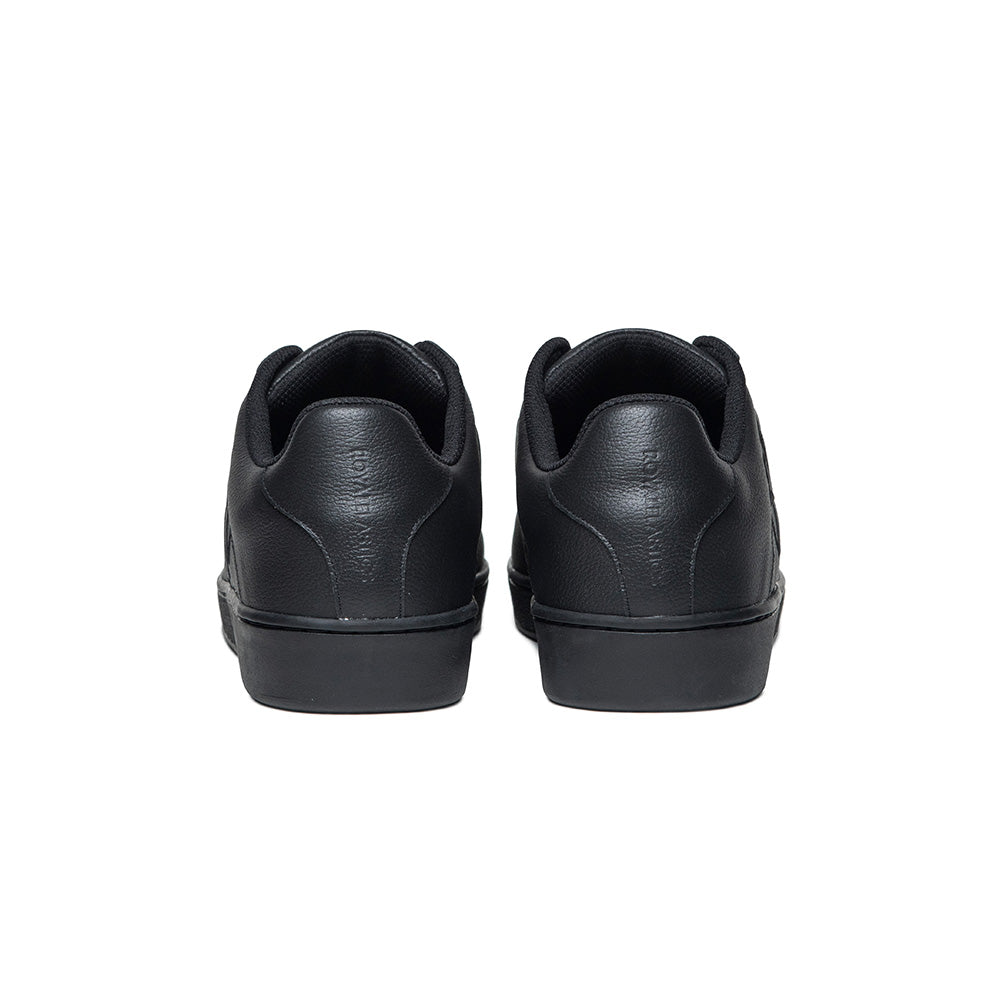 Women's Icon Black Logo Leather Sneakers