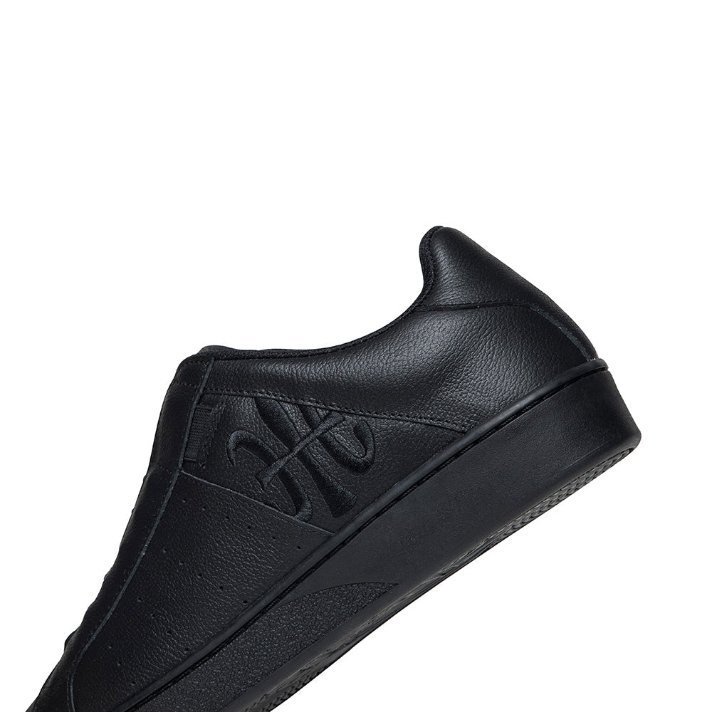 Women's Icon Black Logo Leather Sneakers