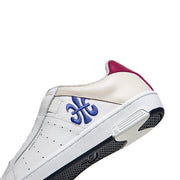 Women's Icon OG White Blue Purple Logo Leather Sneakers
