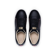 Women's Adelaide Lux Black Pink Leather Sneakers