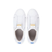 Women's Adelaide Lux White Gray Blue Leather Sneakers
