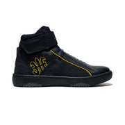 Women's Icon 2.0X Hi Black Yellow Hi Top Leather Sneakers