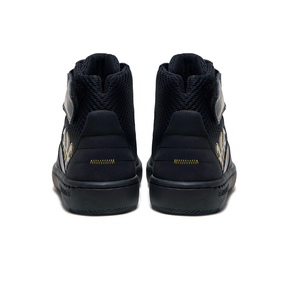 Women's Icon 2.0X Hi Black Yellow Hi Top Leather Sneakers