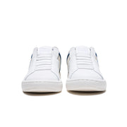 Women's Icon 2.0 White Blue Logo Leather Sneakers
