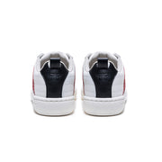 Women's Icon 2.0 White Red Black Logo Leather Sneakers