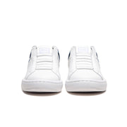 Women's Icon 2.0 White Blue Logo Leather Sneakers
