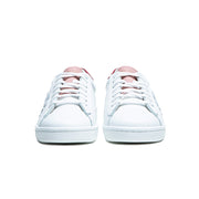 Women's Honor White Pink Red Logo Leather Sneakers