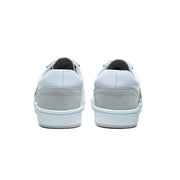 Women's Dreamer White Green Logo Leather Sneakers