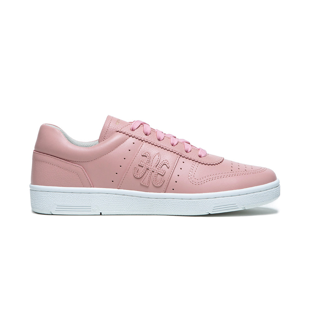 Women's Dreamer Pink Logo Leather Sneakers 98114-111
