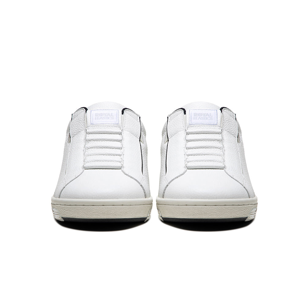 Men's Adelaide White Black Leather Sneakers 02641-009