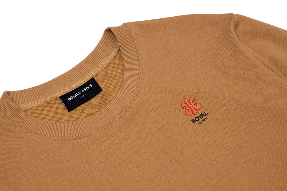 Unisex Sweat Shirt Camel Brown
