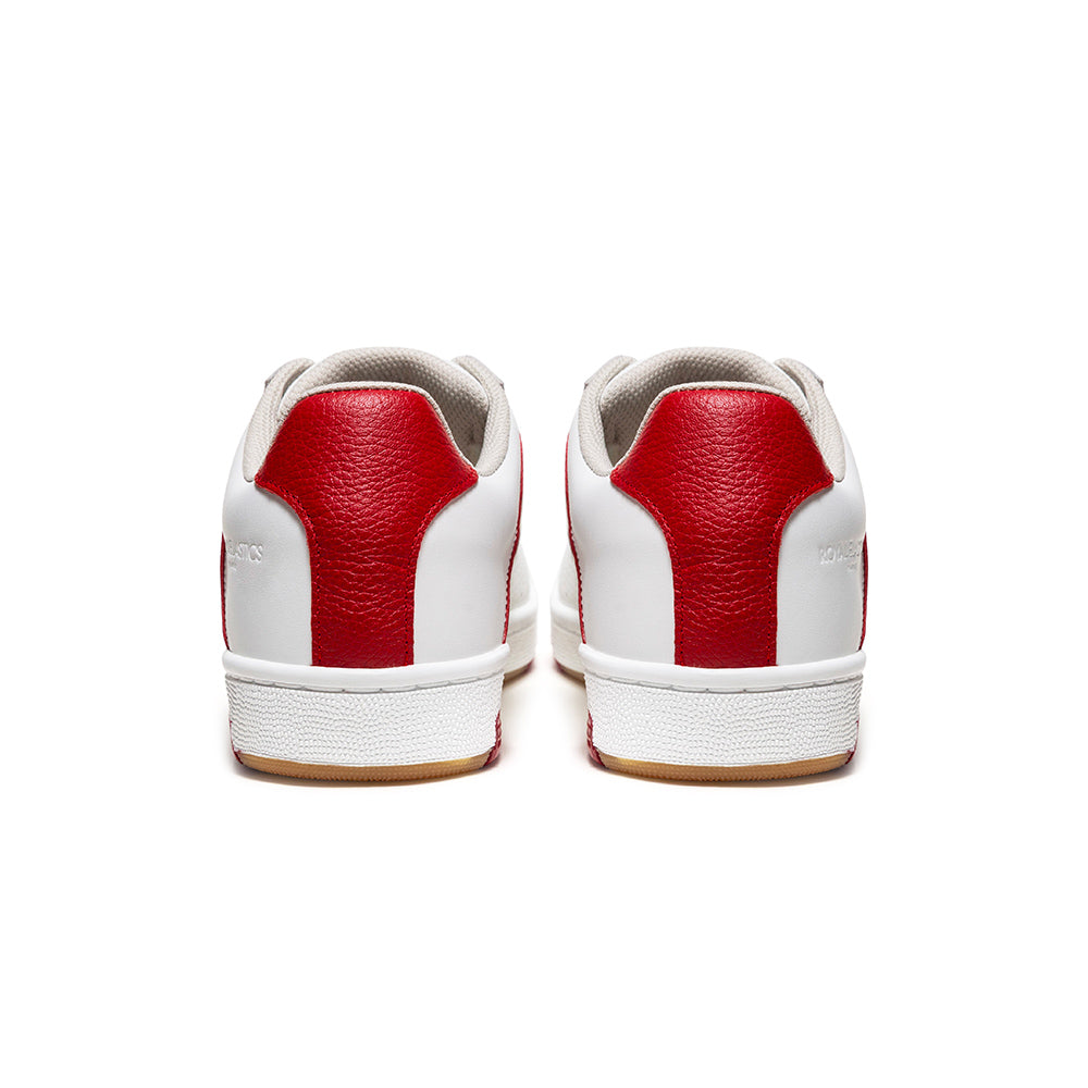 Men's Icon OG White Red Logo Leather Sneakers 001953-001-3