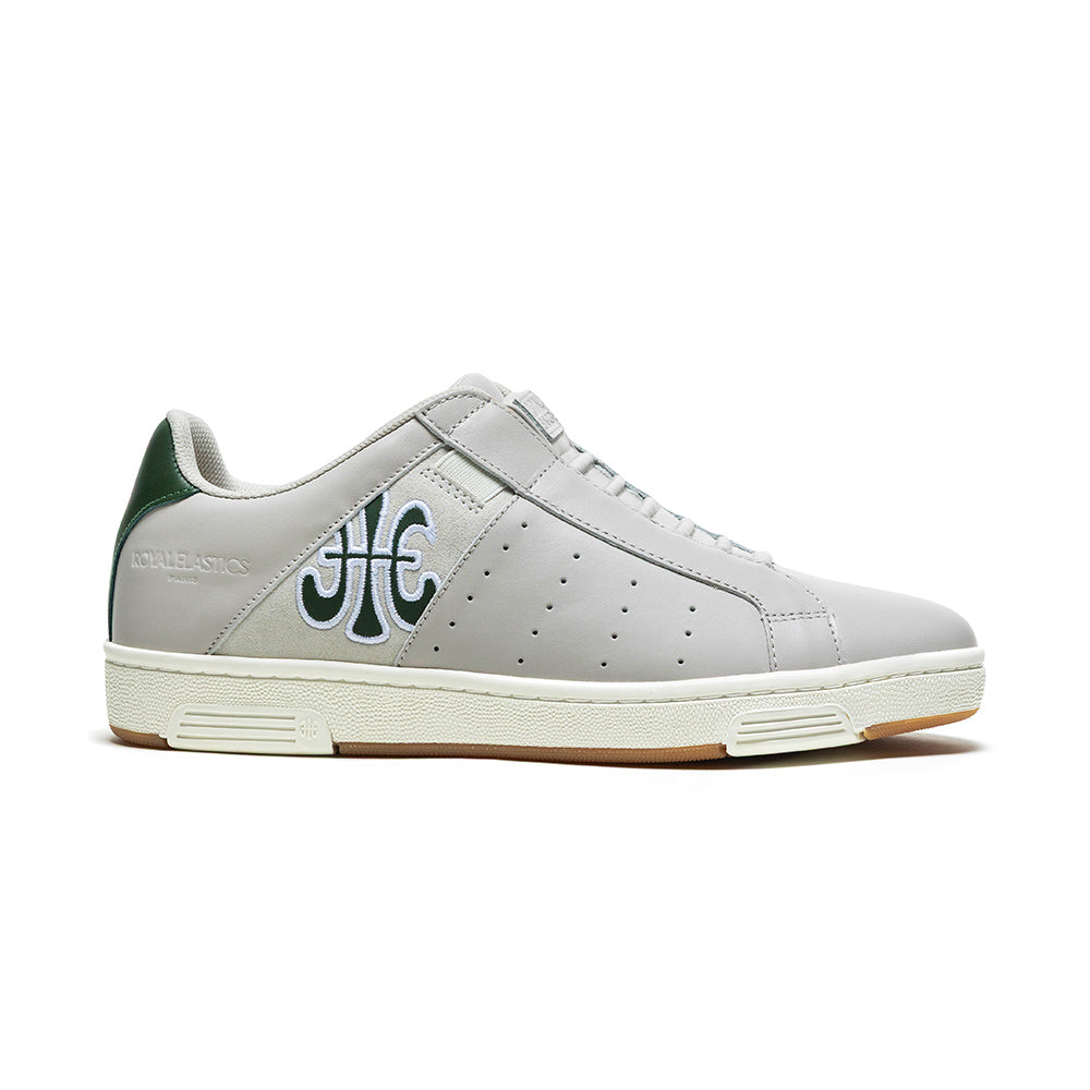 Men's Icon OG Gray Green Logo Leather Sneakers 001961-884