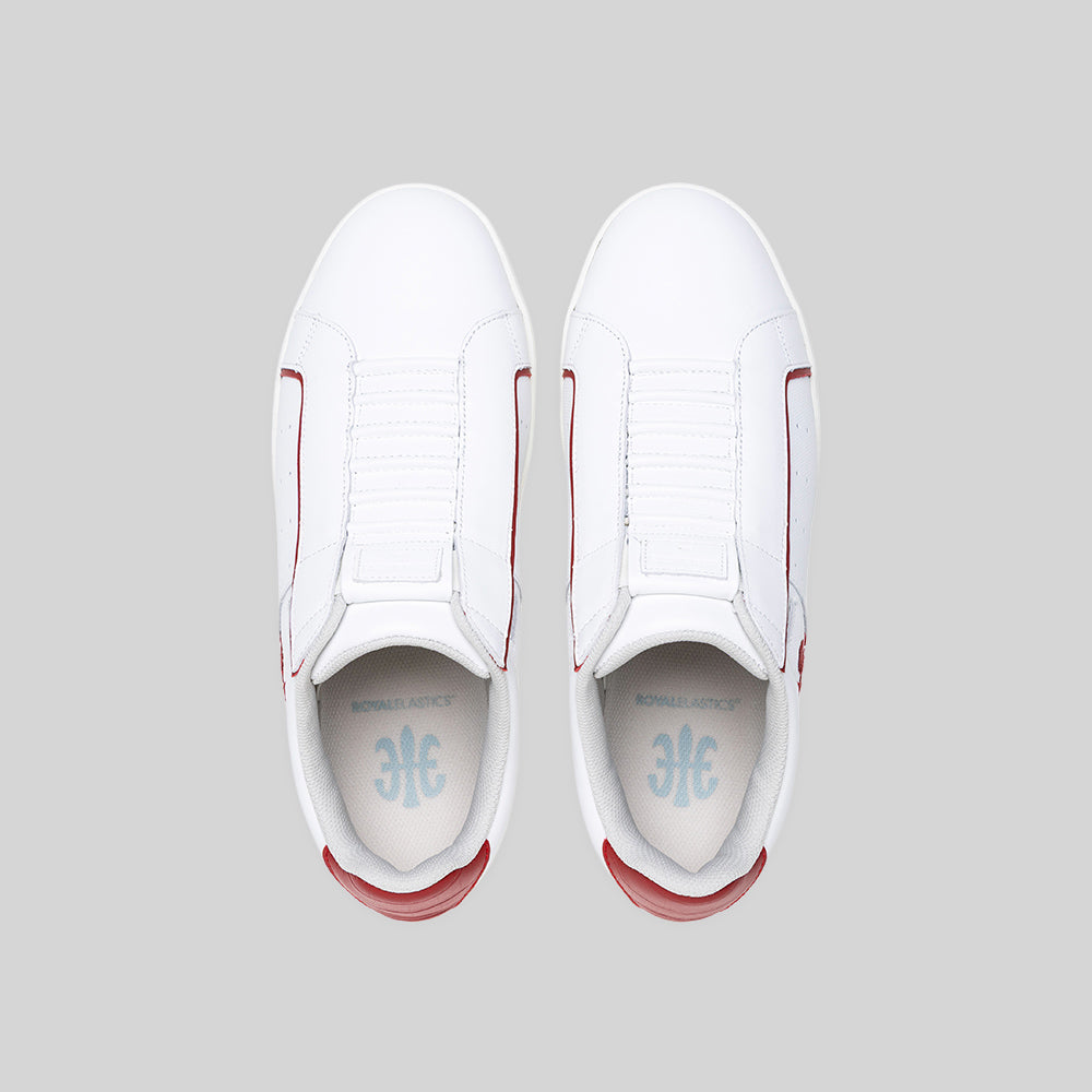 Men's Icon OG White Red Logo Leather Sneakers 001962-011-6