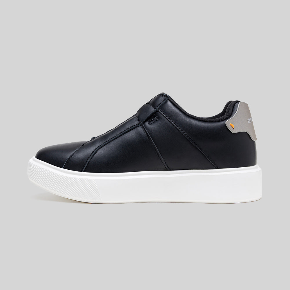 Men's Icon 3.0 Black White Leather Sneakers 002061-990-2