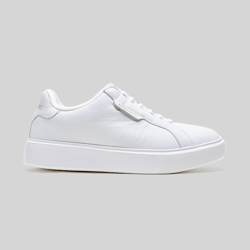 Men's Bishop White Leather Sneakers 002161-000-1