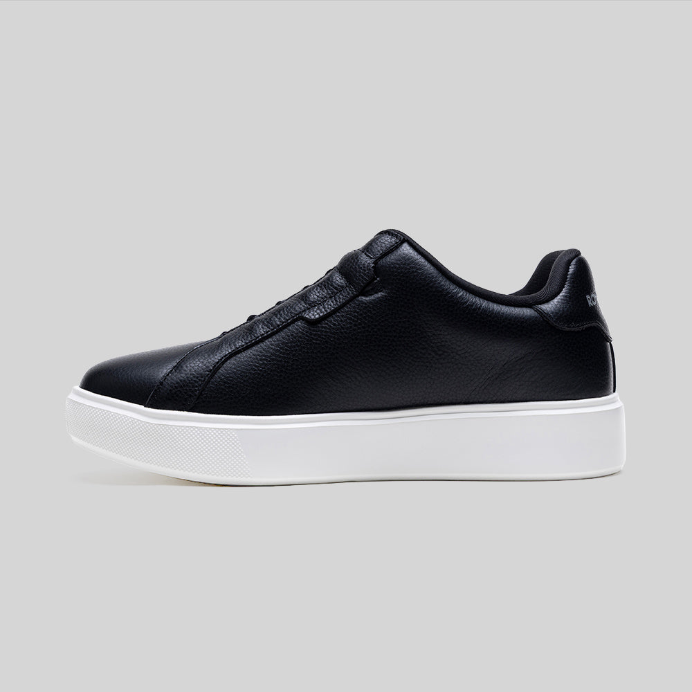 Men's Bishop Black Leather Sneakers 002161-999-2