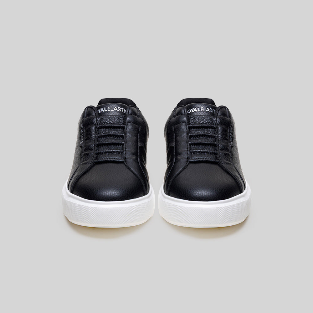 Men's Bishop Black Leather Sneakers 002161-999-3