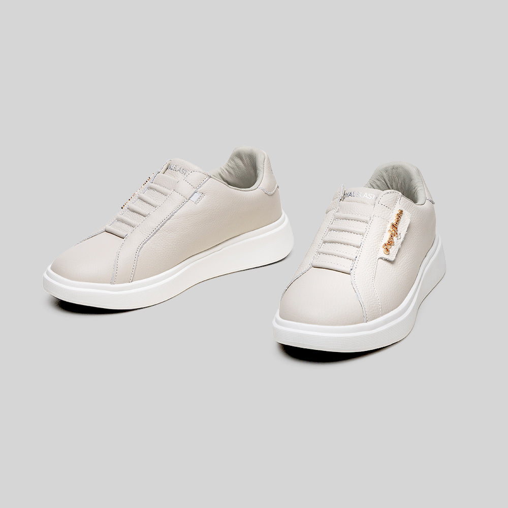 Men's Honor Beige Leather Sneakers 002261-777-7