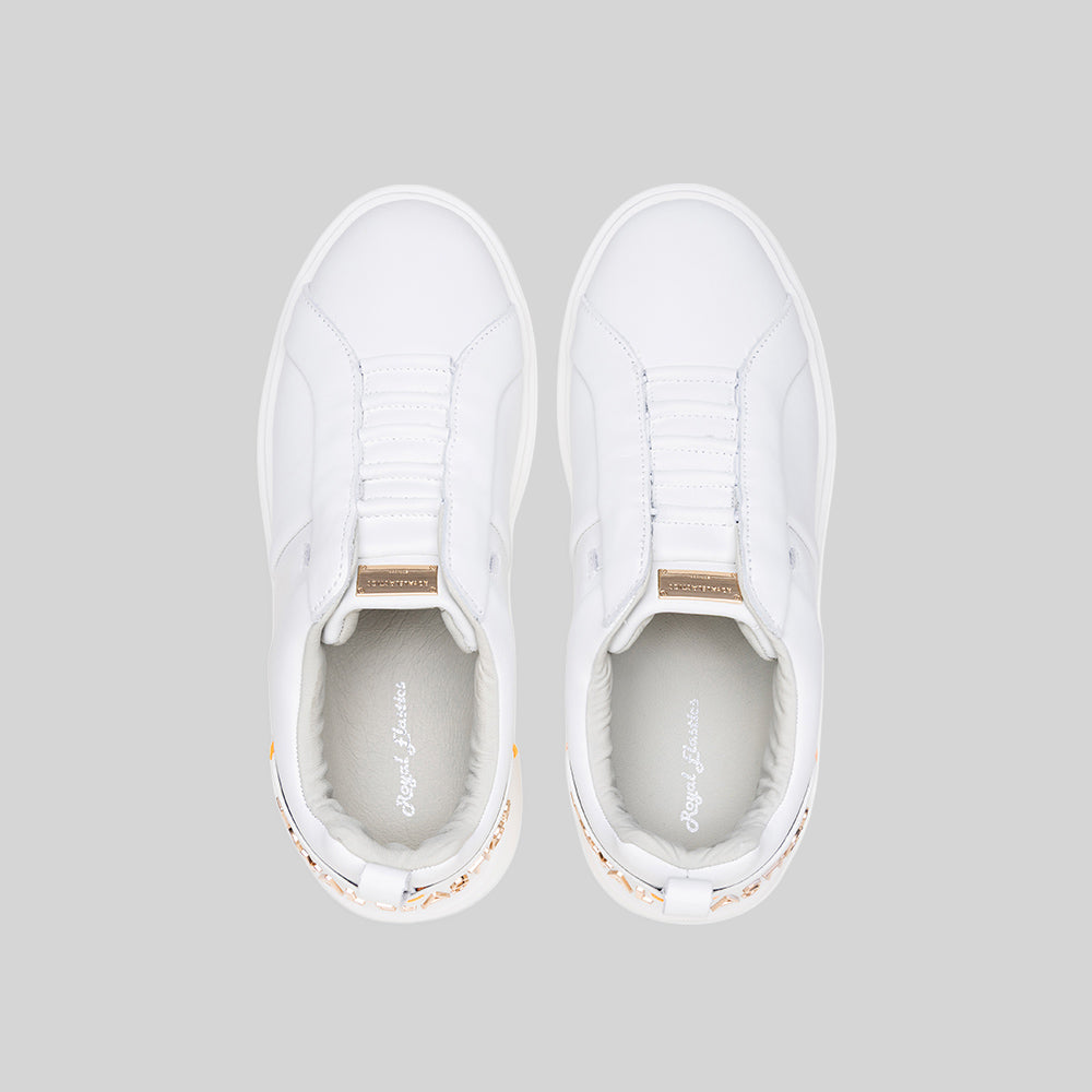 Men's Icon Supreme White Leather Sneakers 002461-000-6