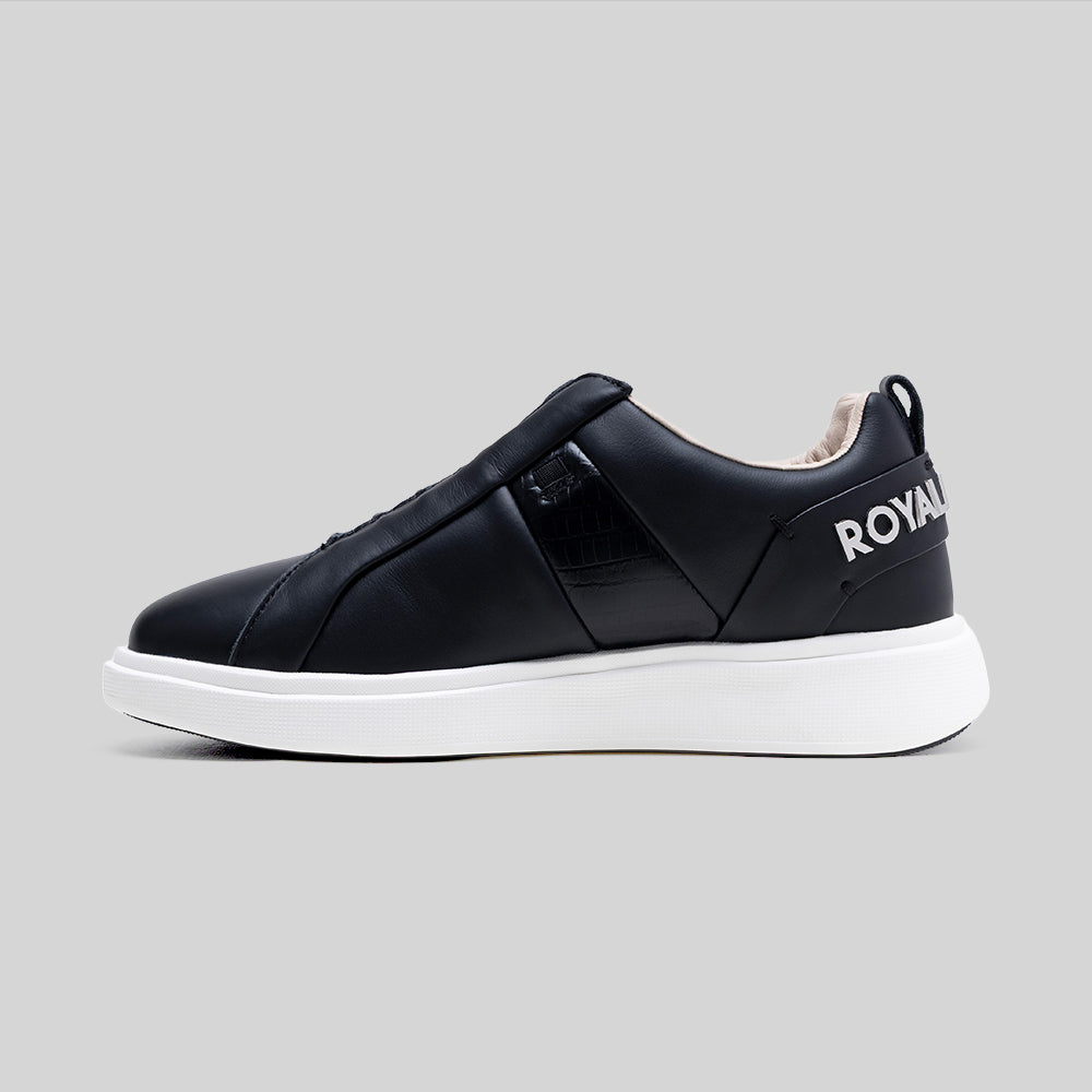 Men's Icon Supreme Black Leather Sneakers 002461-999-2