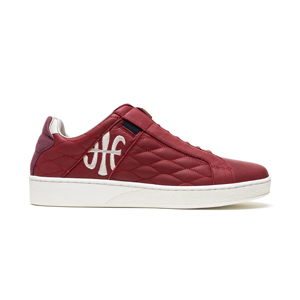 Men's Icon Lux Red Leather Sneakers 002553-111