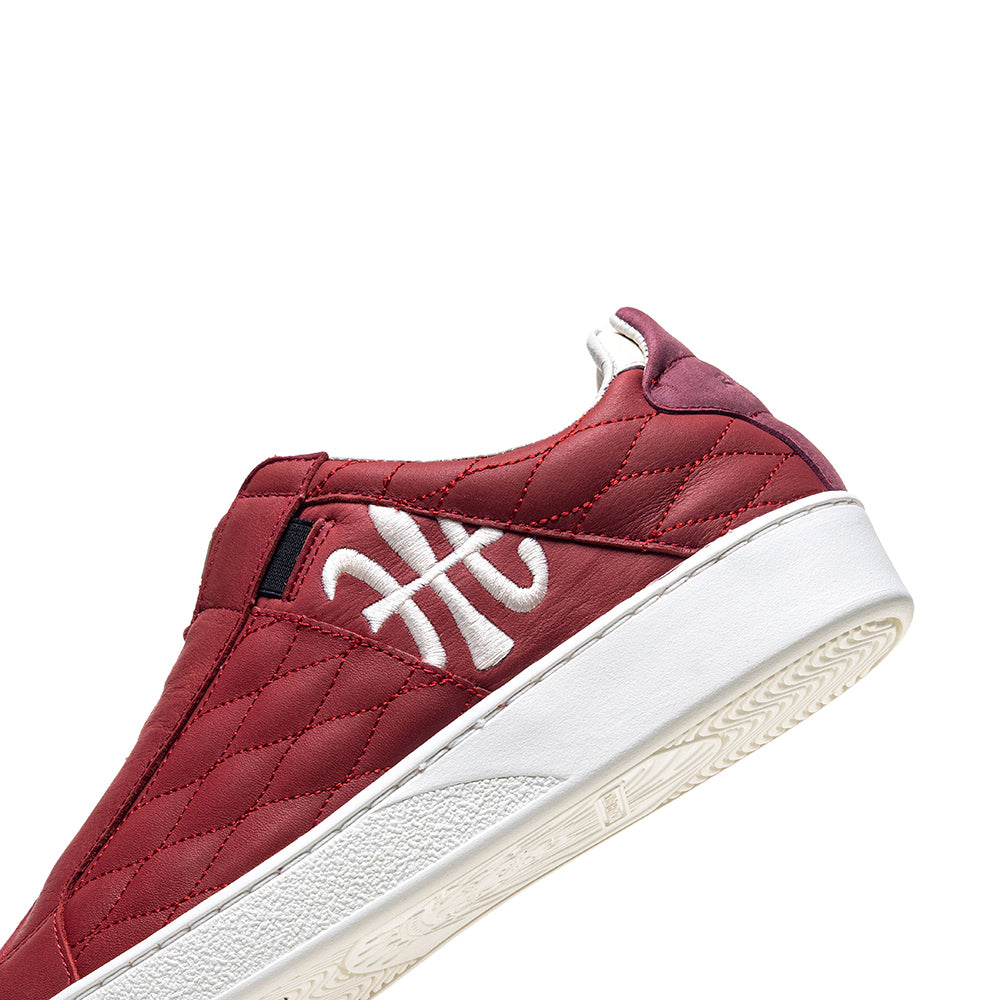 Men's Icon Lux Red Leather Sneakers 002553-111-5