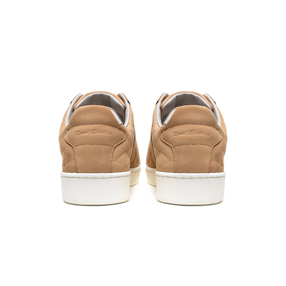 Men's Icon Lux Beige Leather Sneakers 002553-777-3