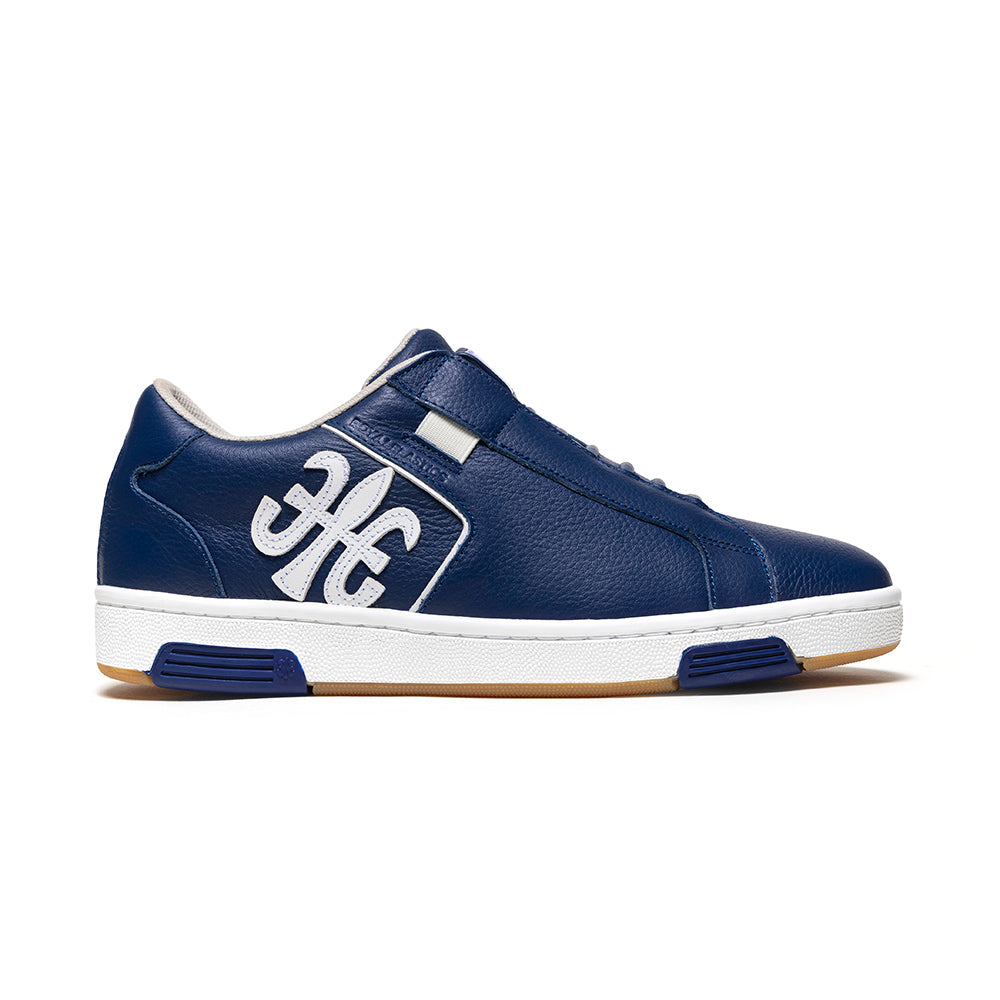 Men's Adelaide Blue White Leather Sneakers 002653-550