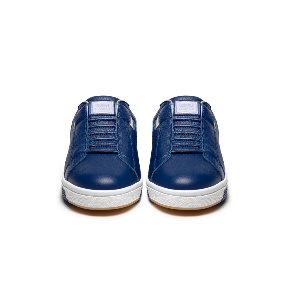 Men's Adelaide Blue White Leather Sneakers 002653-550 - ROYAL ELASTICS