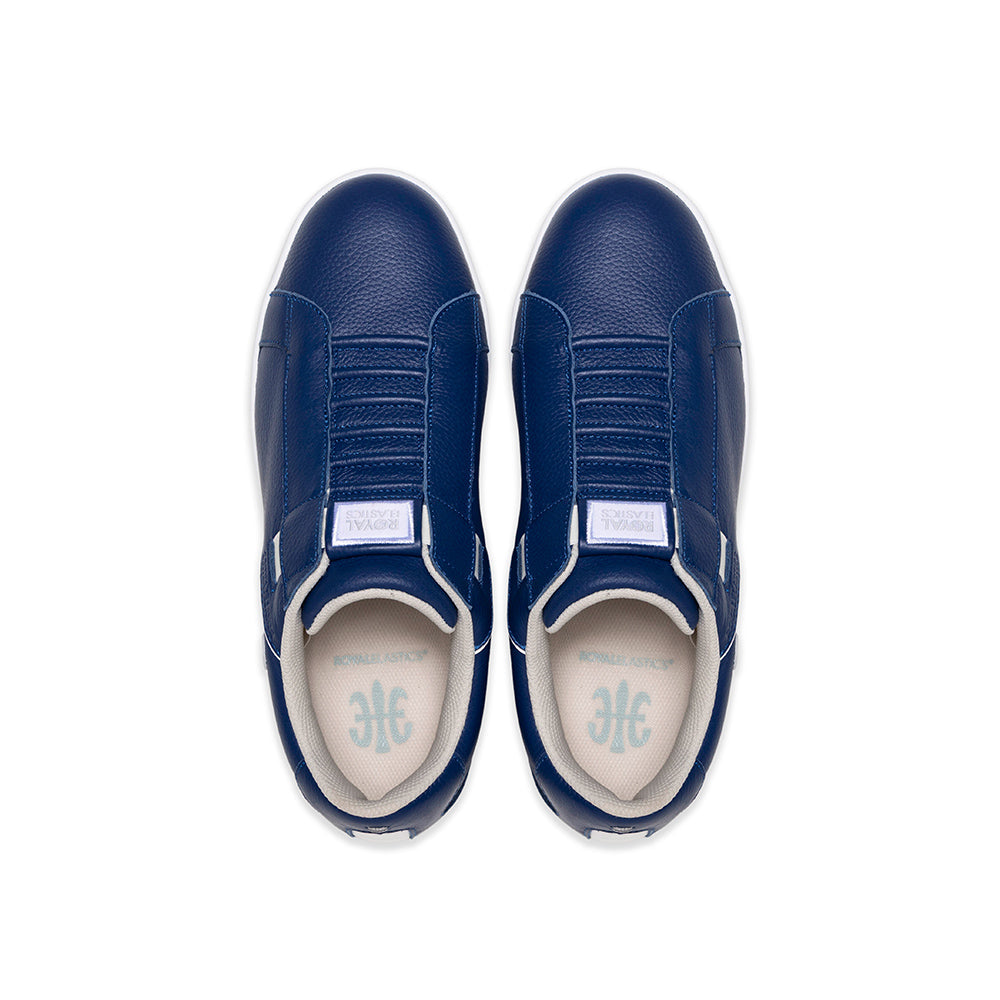 Men's Adelaide Blue White Leather Sneakers 002653-550 - ROYAL ELASTICS