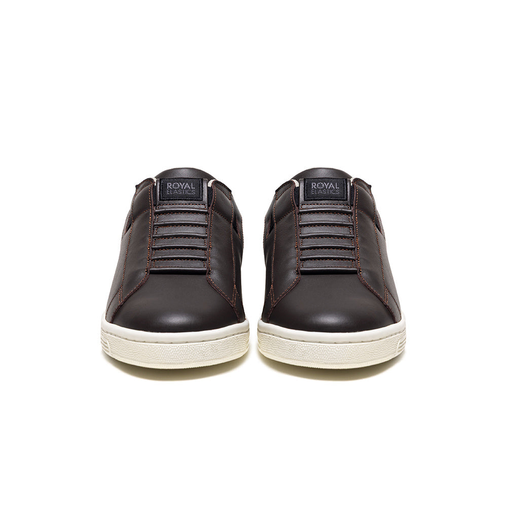 Men's Adelaide Brown Yellow Leather Sneakers 002653-773-2