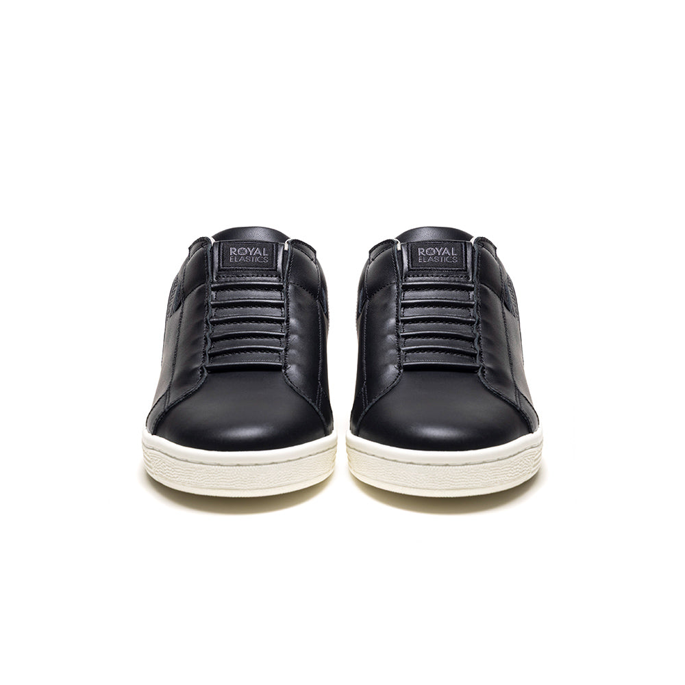 Men's Adelaide Black Beige Leather Sneakers 002653-998