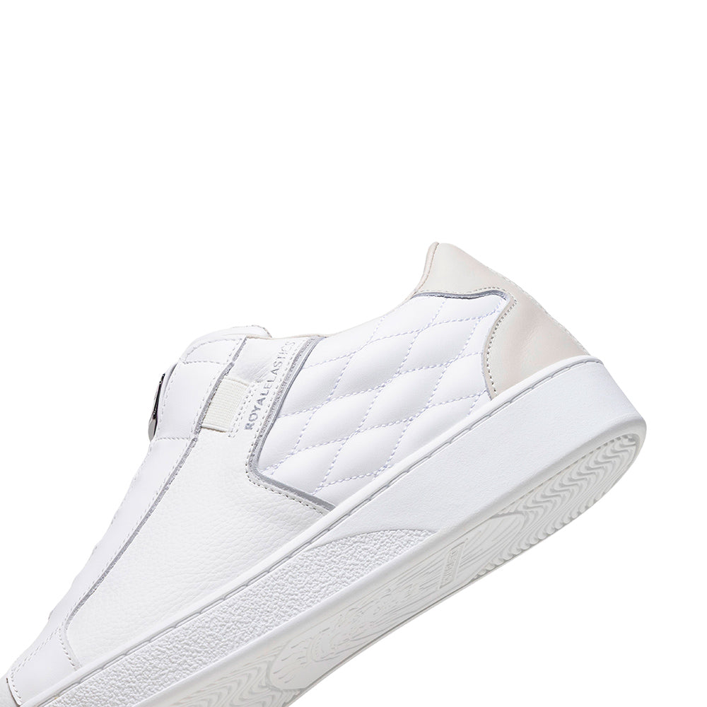 Men's Adelaide Lux White Beige Gray Leather Sneakers 002753-008-5