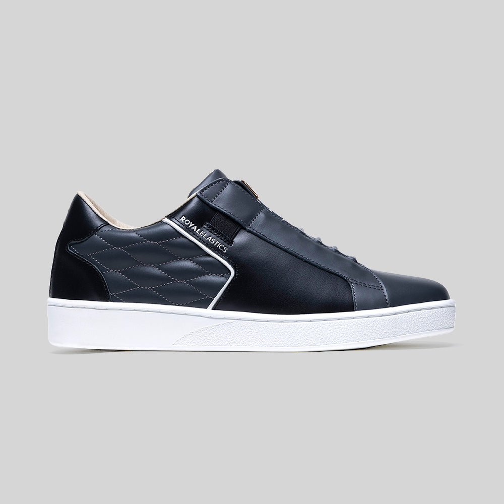 Men's Adelaide Lux Black Gray Leather Sneakers 002761-990