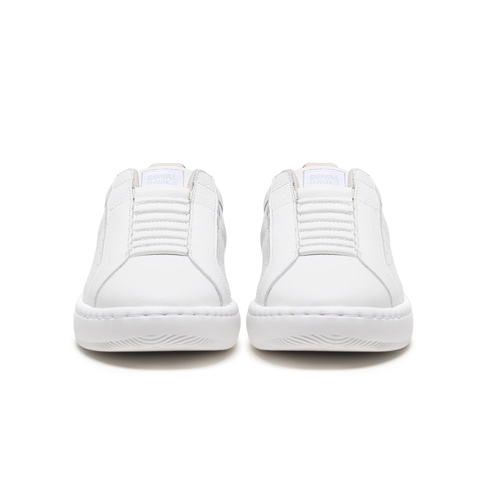 Men's Icon 2.0X White Black Purple Leather Sneakers 006352-096-2