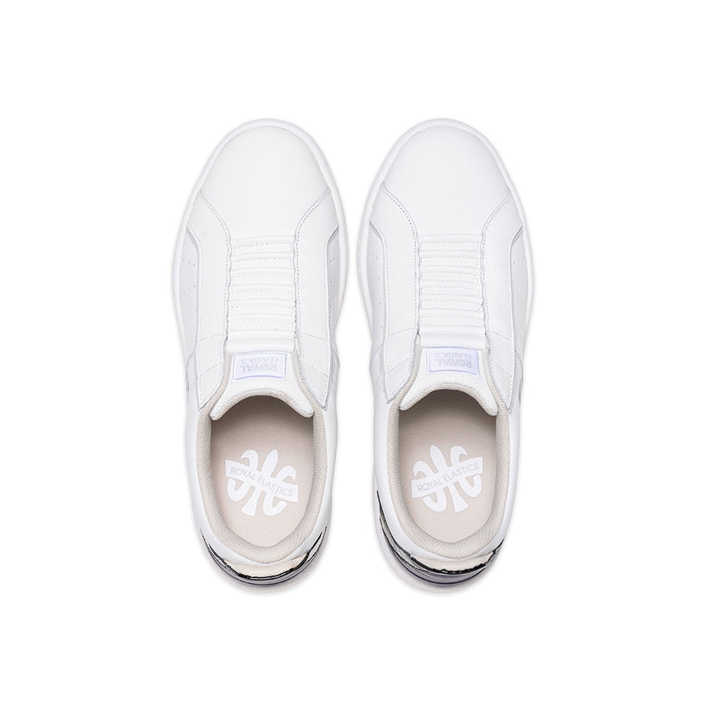 Men's Icon 2.0X White Black Purple Leather Sneakers 006352-096-4