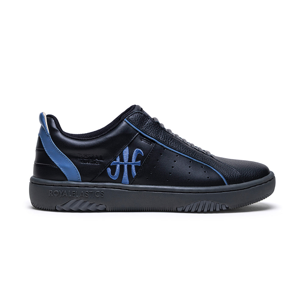 Men's Icon 2.0X Black Blue Leather Sneakers 006361-995