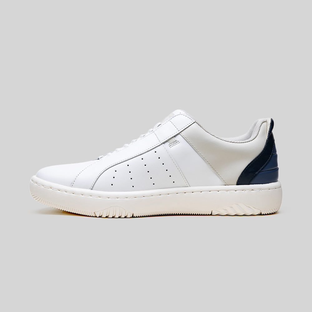 Men's Icon 2.0X White Beige Blue Leather Sneakers 006362-005-2