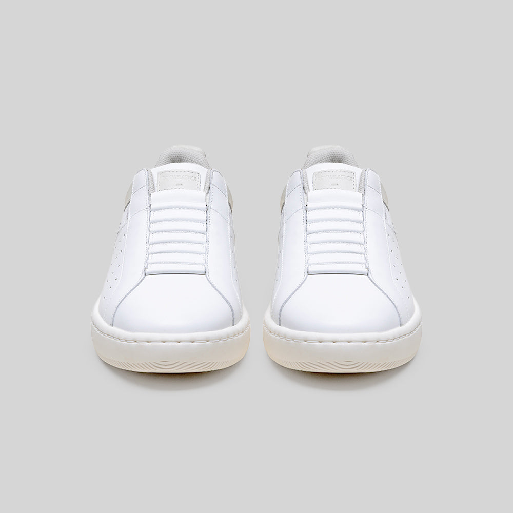 Men's Icon 2.0X White Beige Blue Leather Sneakers 006362-005