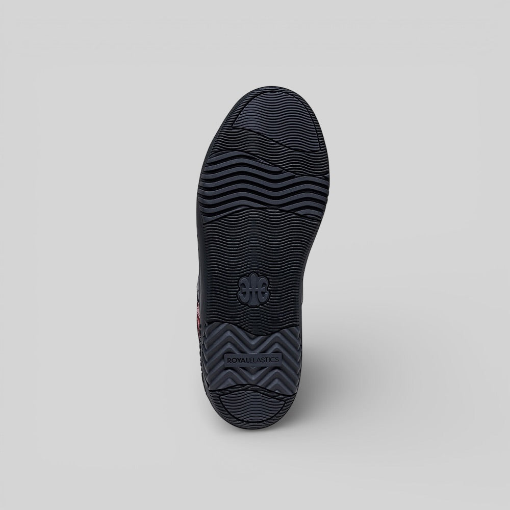 Men's Icon 2.0 Black Red Logo Leather Sneakers 006561-991-5