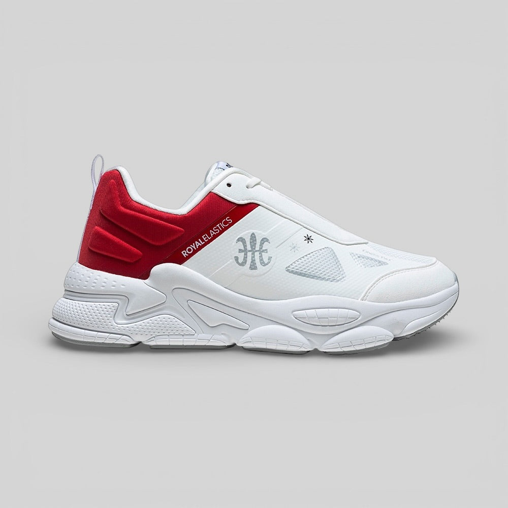 Men's SKY (Star I) White Red Mesh Sneakers 007361-011