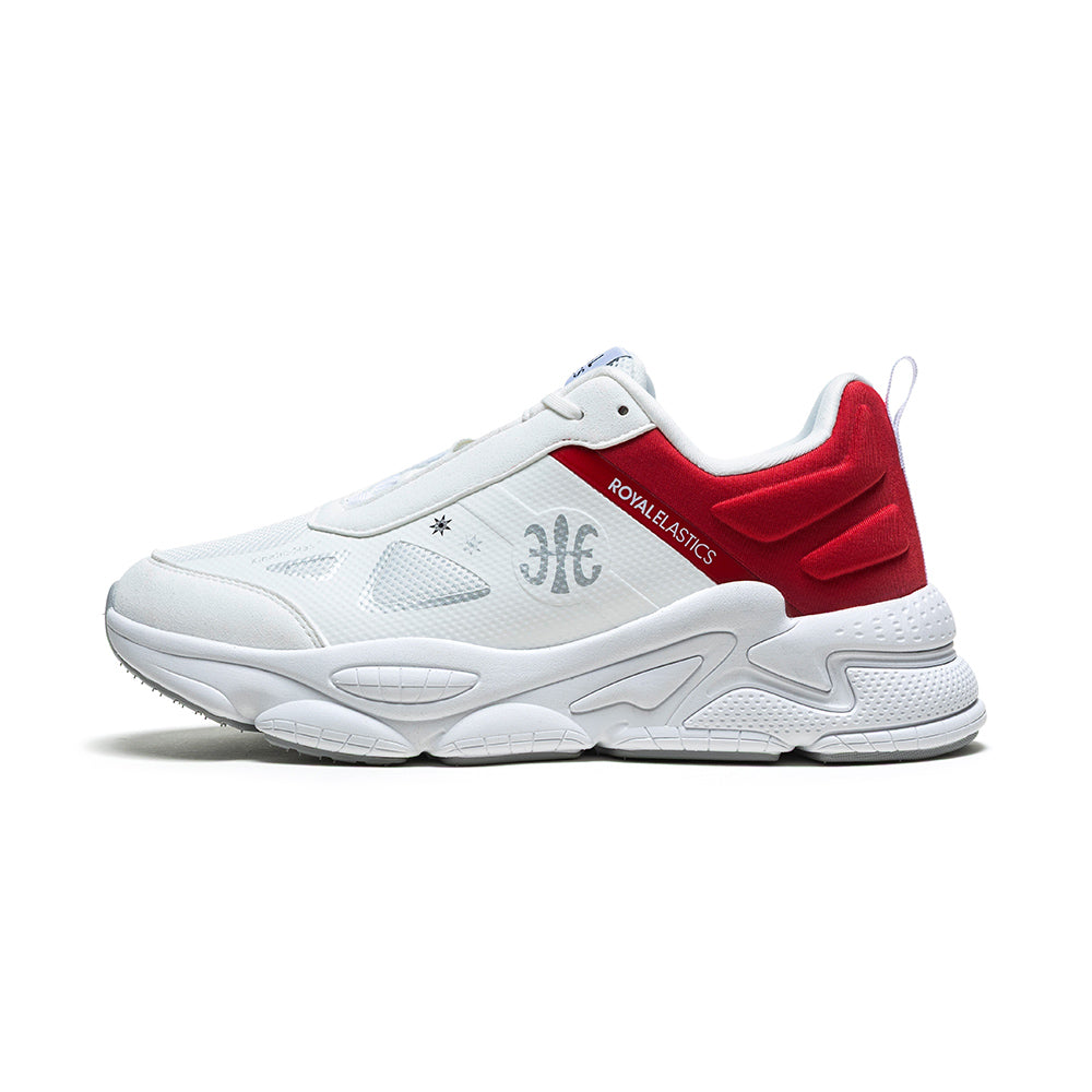 Men's SKY (Star I) White Red Mesh Sneakers 007361-011 - ROYAL ELASTICS