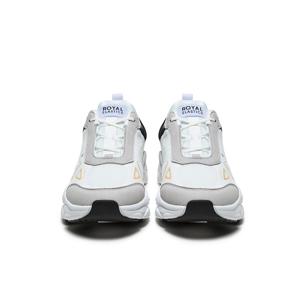 Men's SKY (Star I) White Black Gold Mesh Sneakers 007361-093 - ROYAL ELASTICS