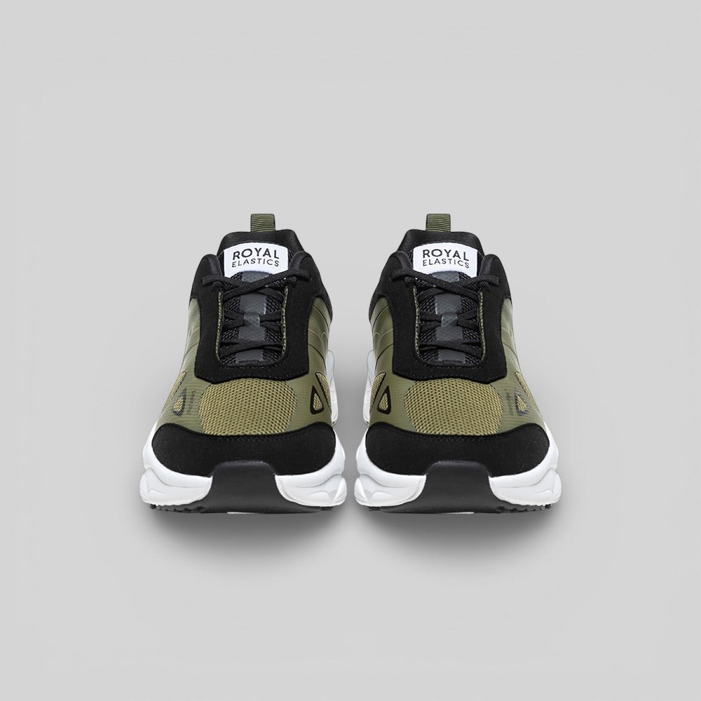 Men's SKY (Star I) Dark Green Black Mesh Sneakers 007361-449-2