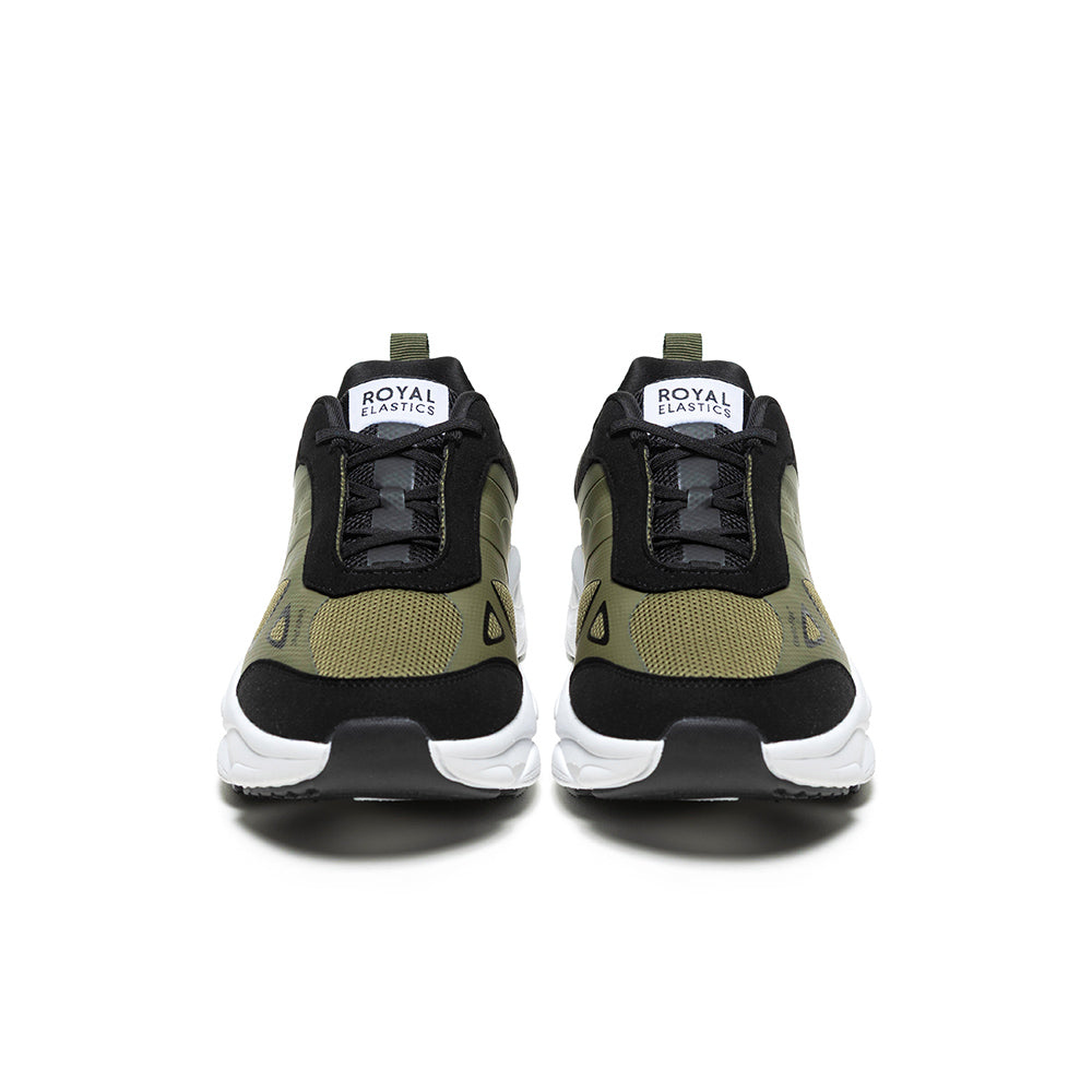 Men's SKY (Star I) Dark Green Black Mesh Sneakers 007361-449 - ROYAL ELASTICS