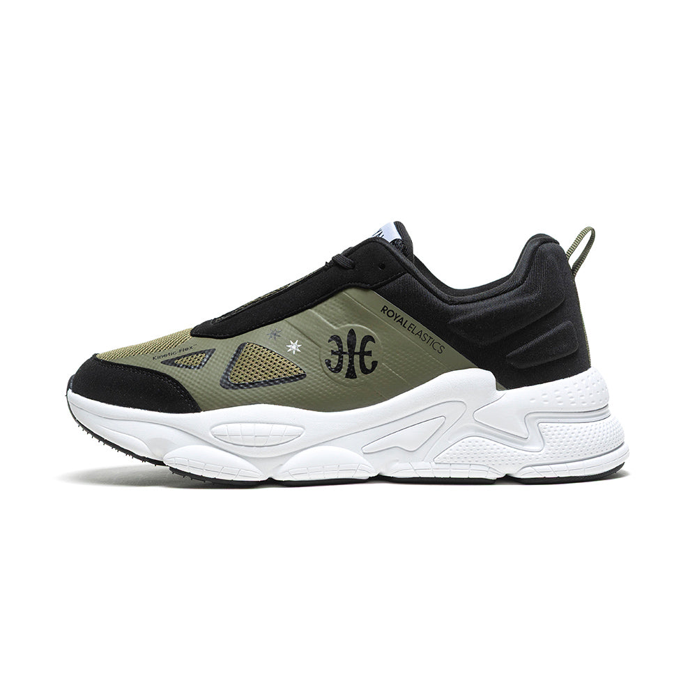 Men's SKY (Star I) Dark Green Black Mesh Sneakers 007361-449 - ROYAL ELASTICS